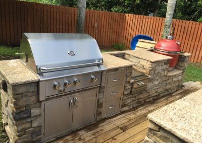 Large Backyard Outdoor Kitchen