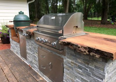 Cedar Top Outdoor Kitchen