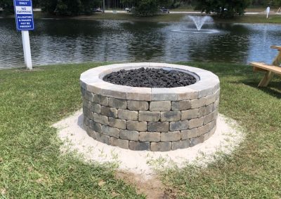 Outdoor Stone Firepit