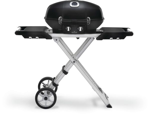 Napoleon - TravelQ™ PRO285X Portable Propane Gas Grill with Scissor Cart, Black