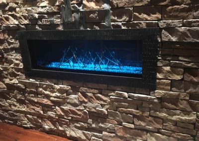 Blue Electric Fireplace