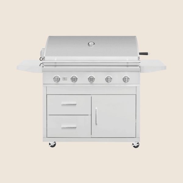 Summerset - Deluxe Cart for 40in. Sizzler / Sizzler Pro Grill